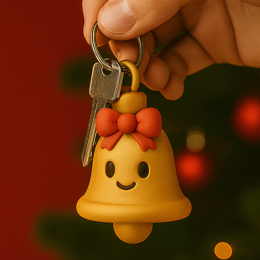 Mini Papá Noel con peana Kick Off