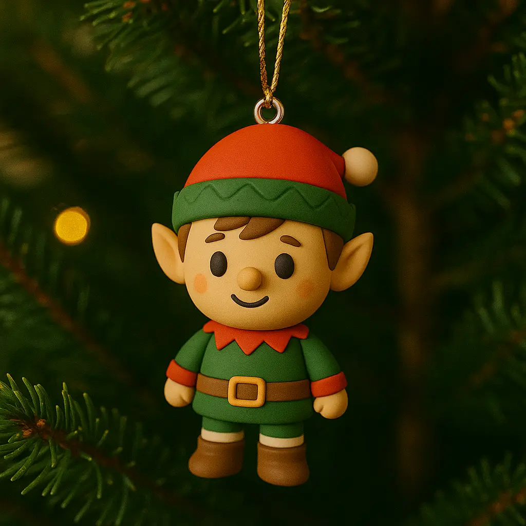 Mini Papá Noel con peana Kick Off